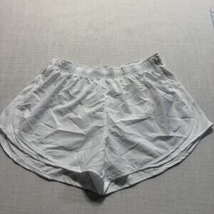 Nike‎ Tempo Women's Brief-Lined Running Shorts Sz L White Brand New